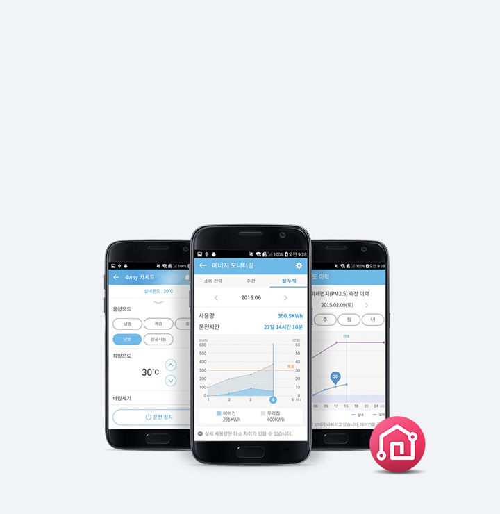 스마트폰으로 편리한 관리 Smart ThinQ