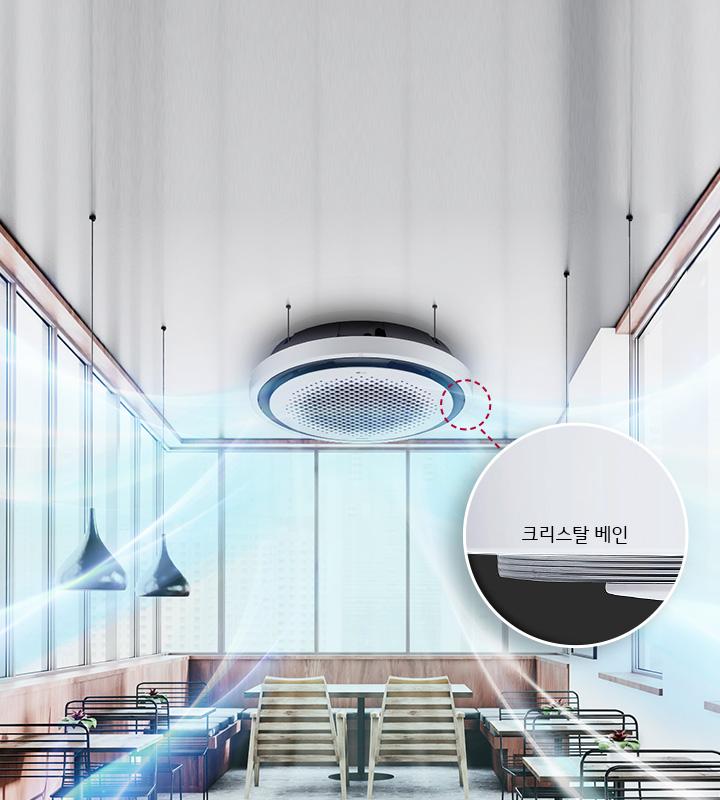 정밀한 기류 제어 크리스탈 베인